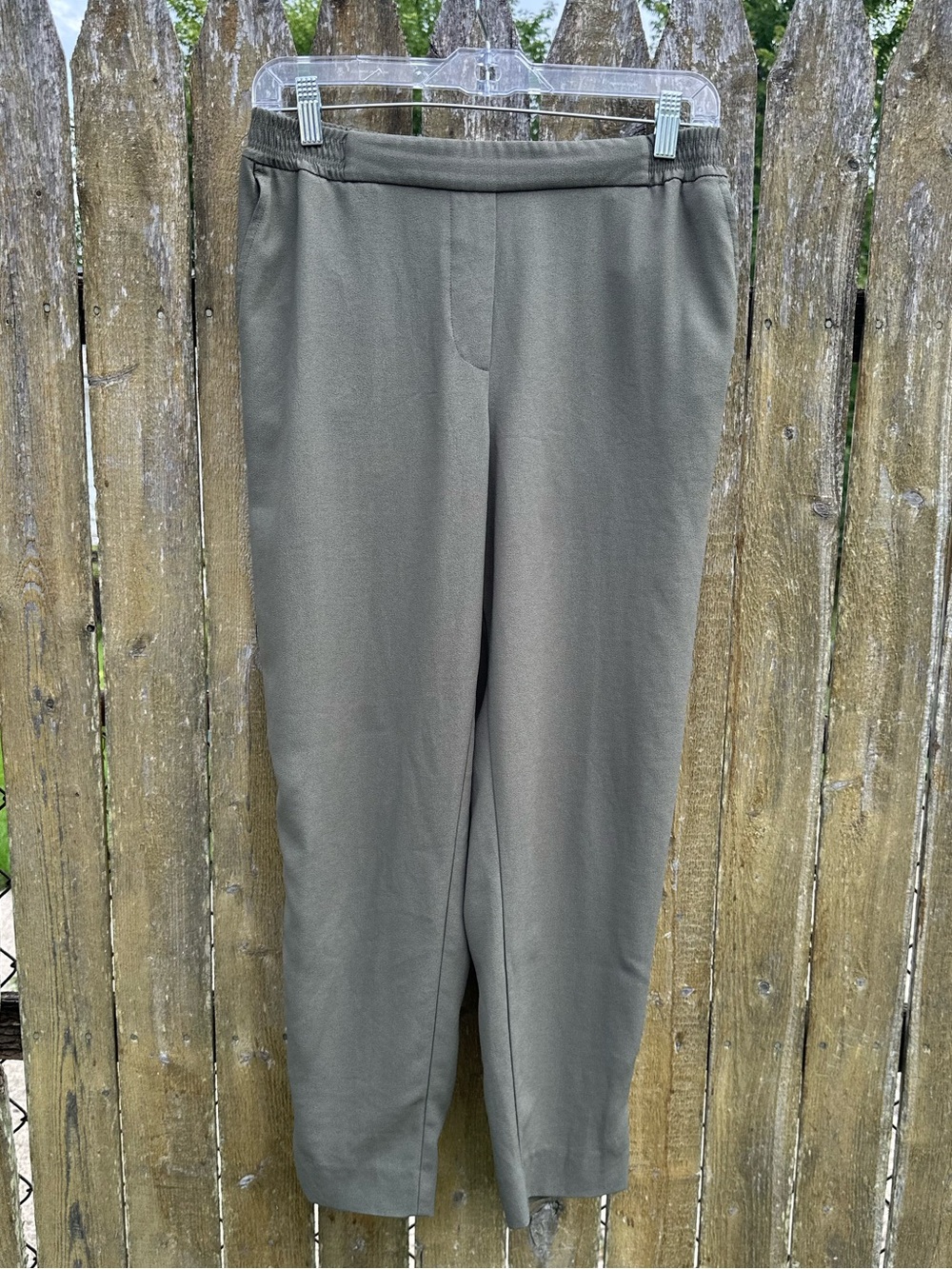 Anthropologie The Essential Pull-On Trouser “Full-On Trouser” Olive Green XS